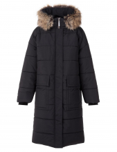 Пальто для девочек LILIAN K24459 (черный) Пальто для девочек LILIAN K24459 (черный)